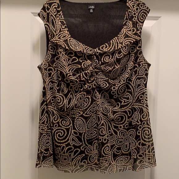# SOLD# RAFAELLA Dressy/Casual Sleeveless Top - Picture 2 of 6
